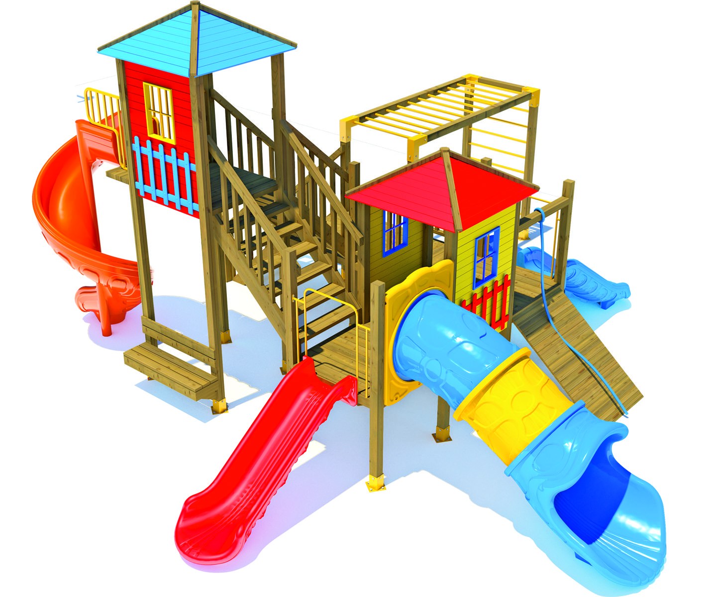 AHŞ 110 Ahşap Çocuk Oyun Parkı