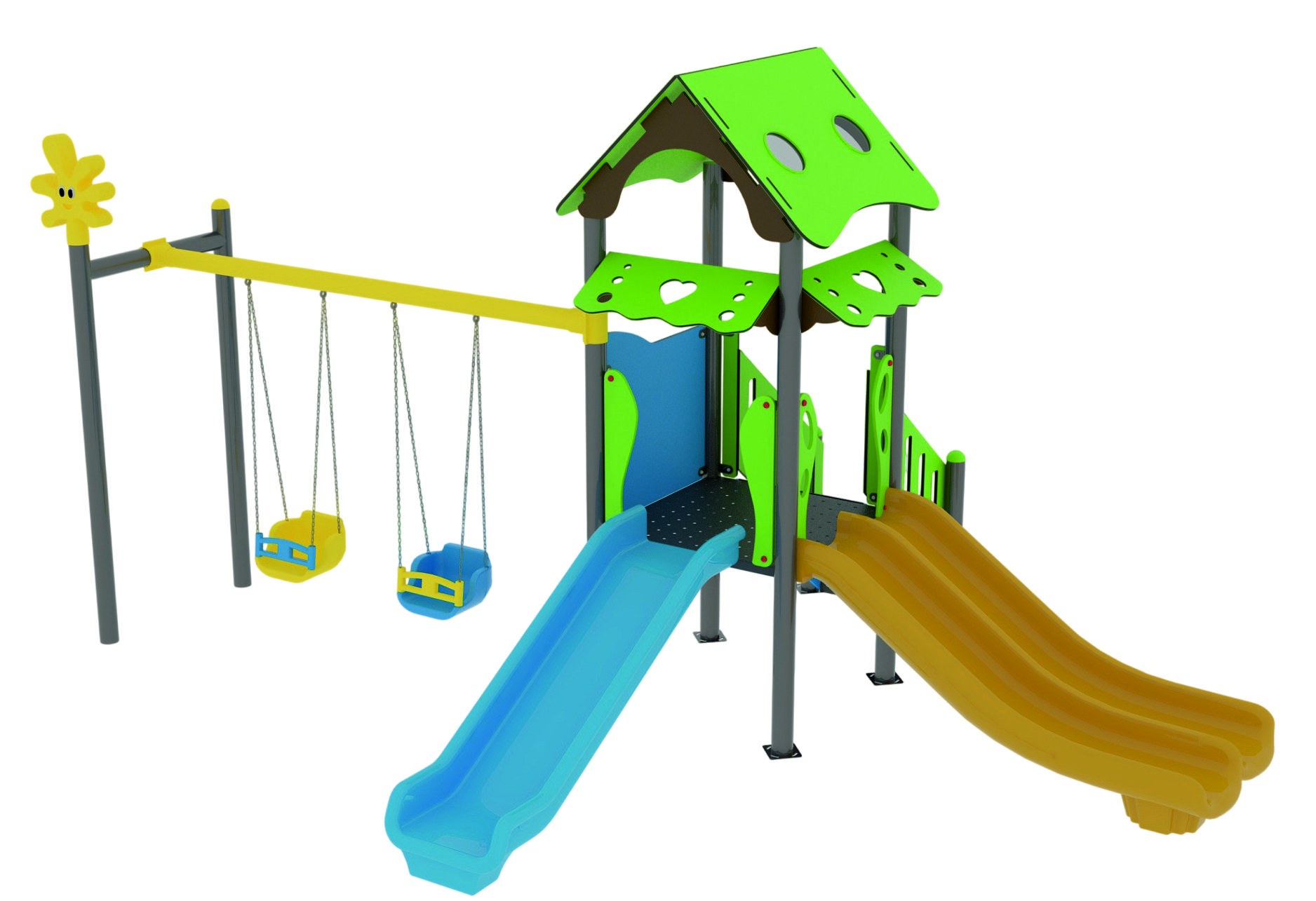 KOM 101 Kompakt Seri Çocuk Oyun Parkı