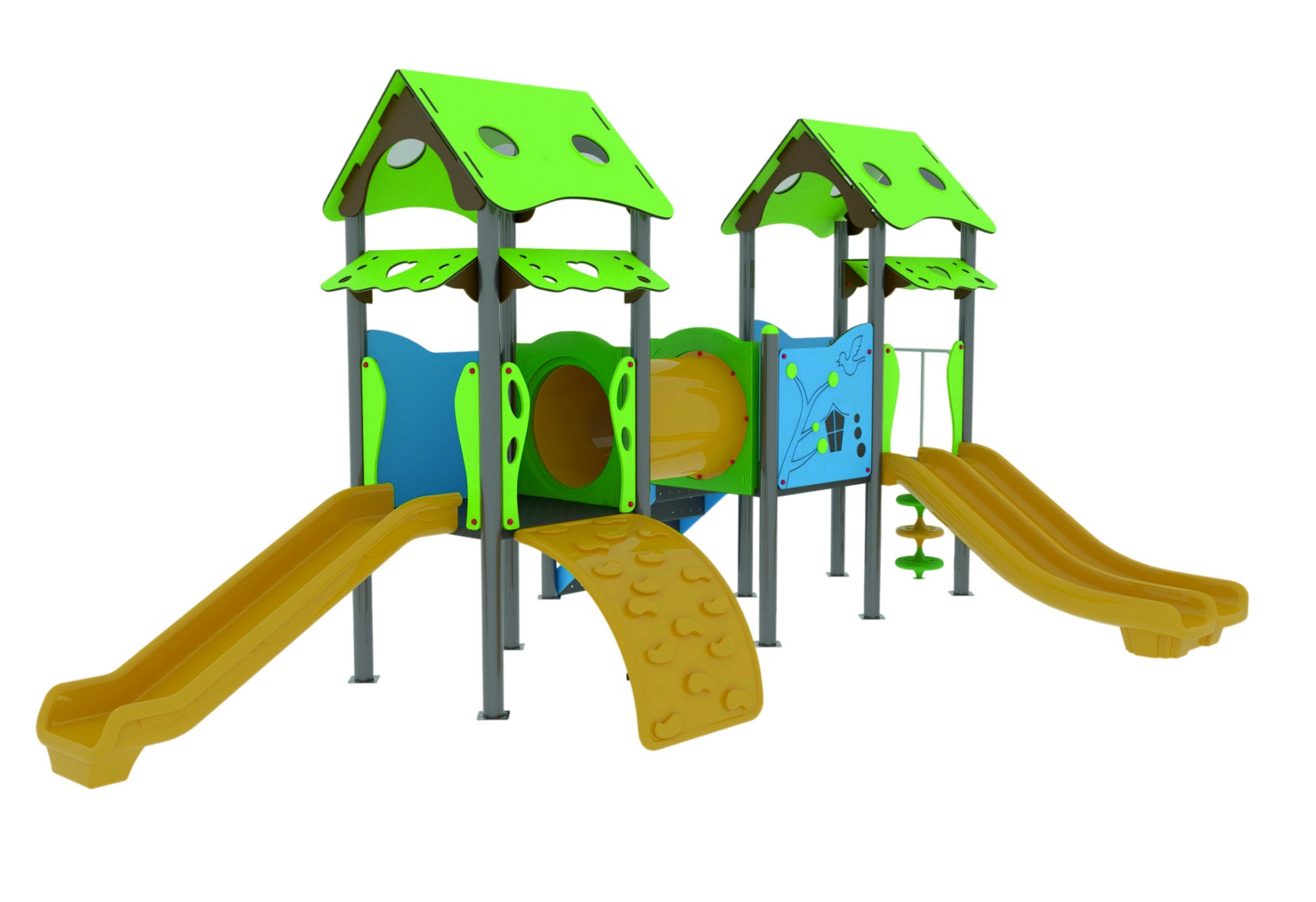 KOM 102 Kompakt Seri Çocuk Oyun Parkı