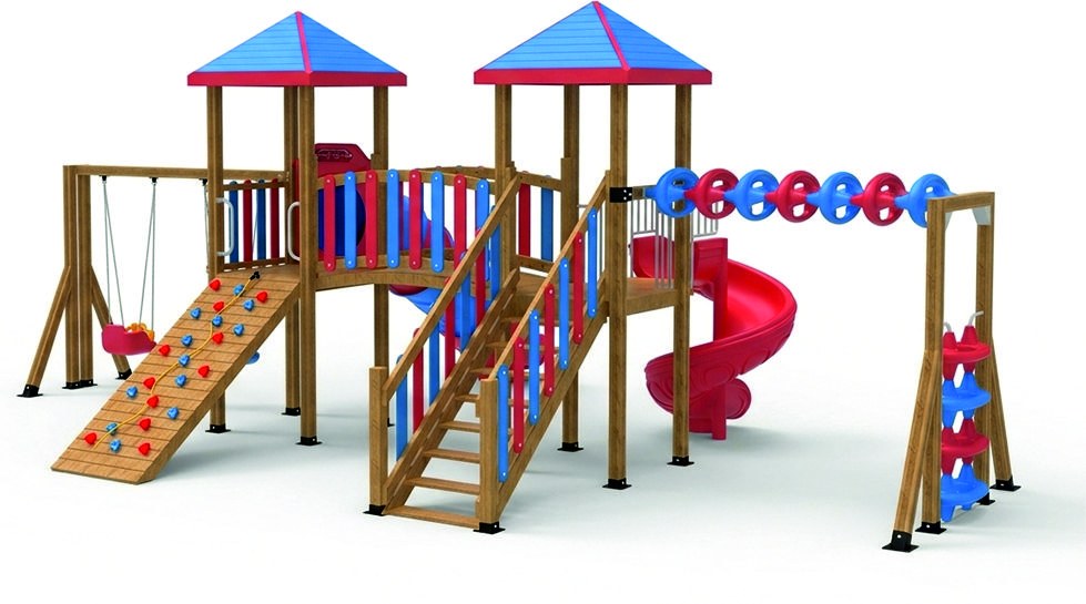 AHŞ 114 Ahşap Çocuk Oyun Parkı