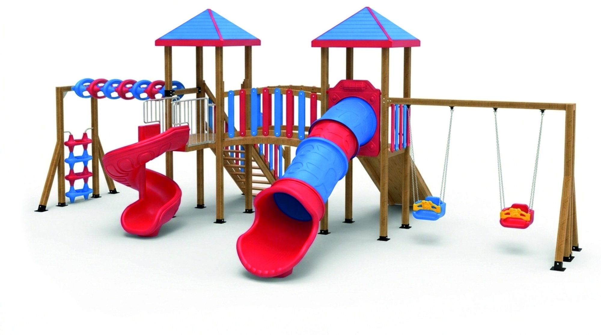 AHŞ 114 Ahşap Çocuk Oyun Parkı