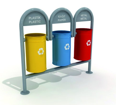 Plastik Kağıt Metal Geri Dönüşüm Kutusu Ç151