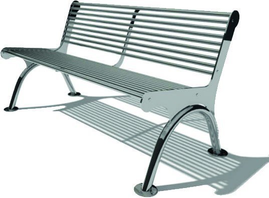 Metal Çıtalı Modern Park Bankı B113