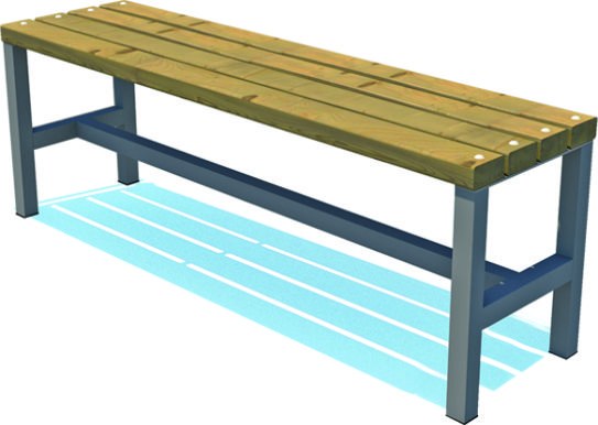 Modern Metal Ayaklı Ahşap Bank B118