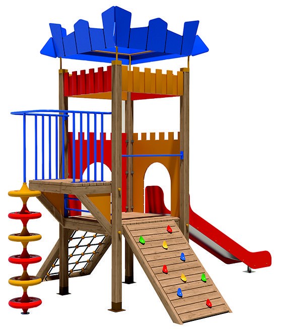 AHŞ 102 Ahşap Çocuk Oyun Parkı
