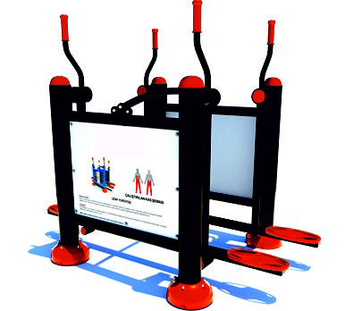 Çok İstasyonlu Pedallı Açık Hava Fitness Aleti F120