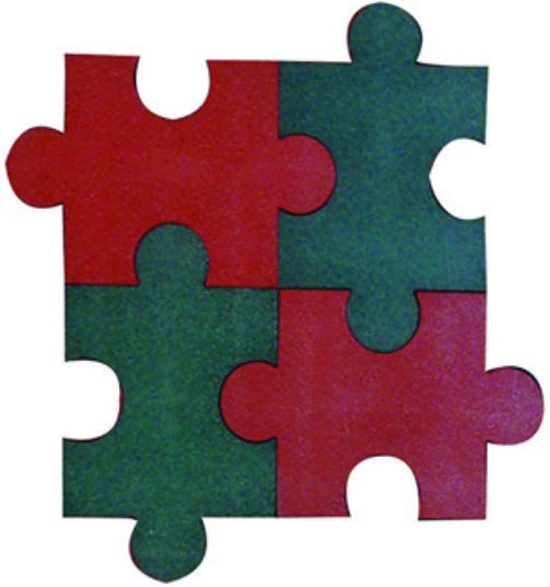 Puzzle Kauçuk Zemin Kaplama ZK102 | Geçmeli Kauçuk Zemin