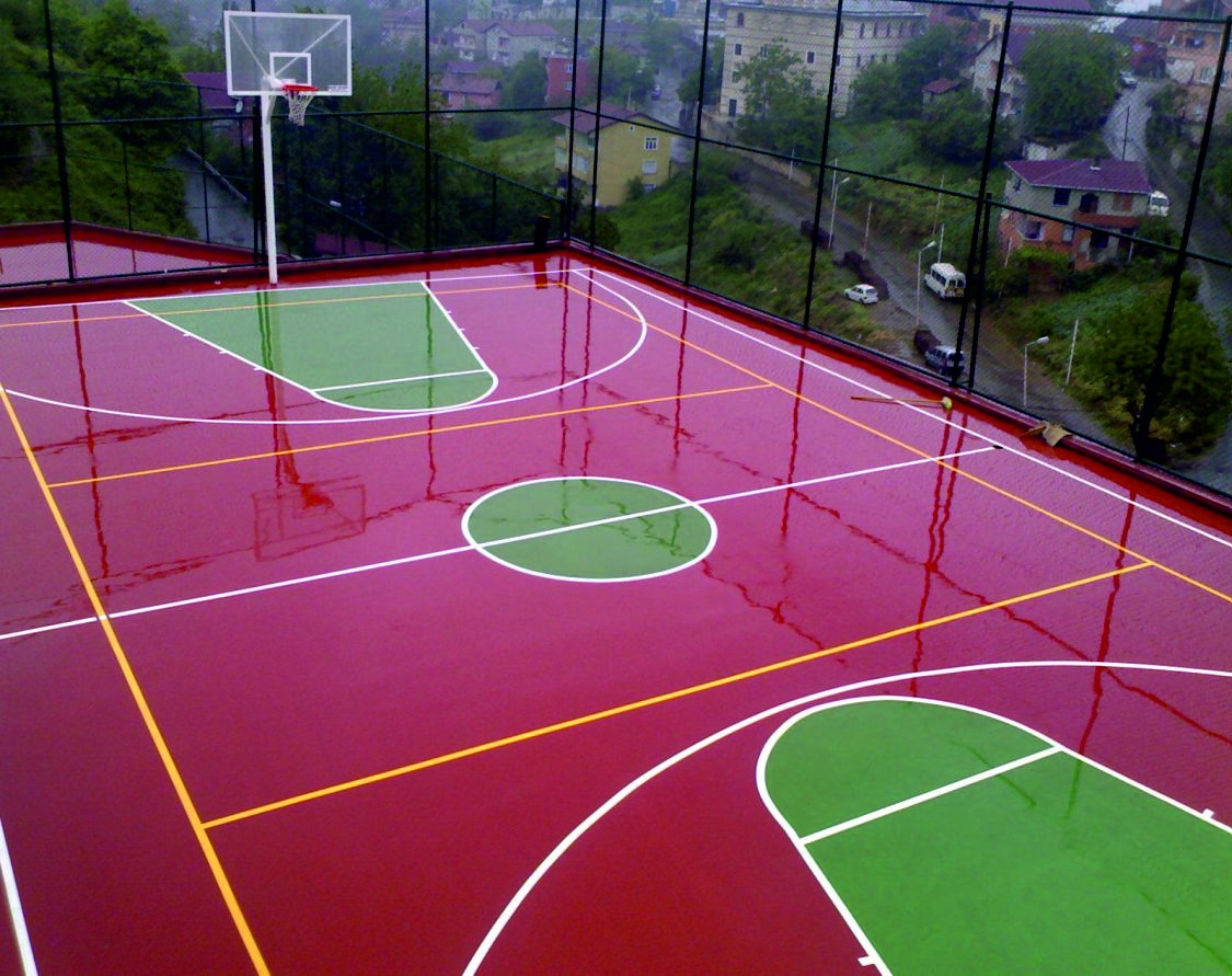 Akrilik Basketbol Sahası Zemini ZK107 | Spor Saha Zemini
