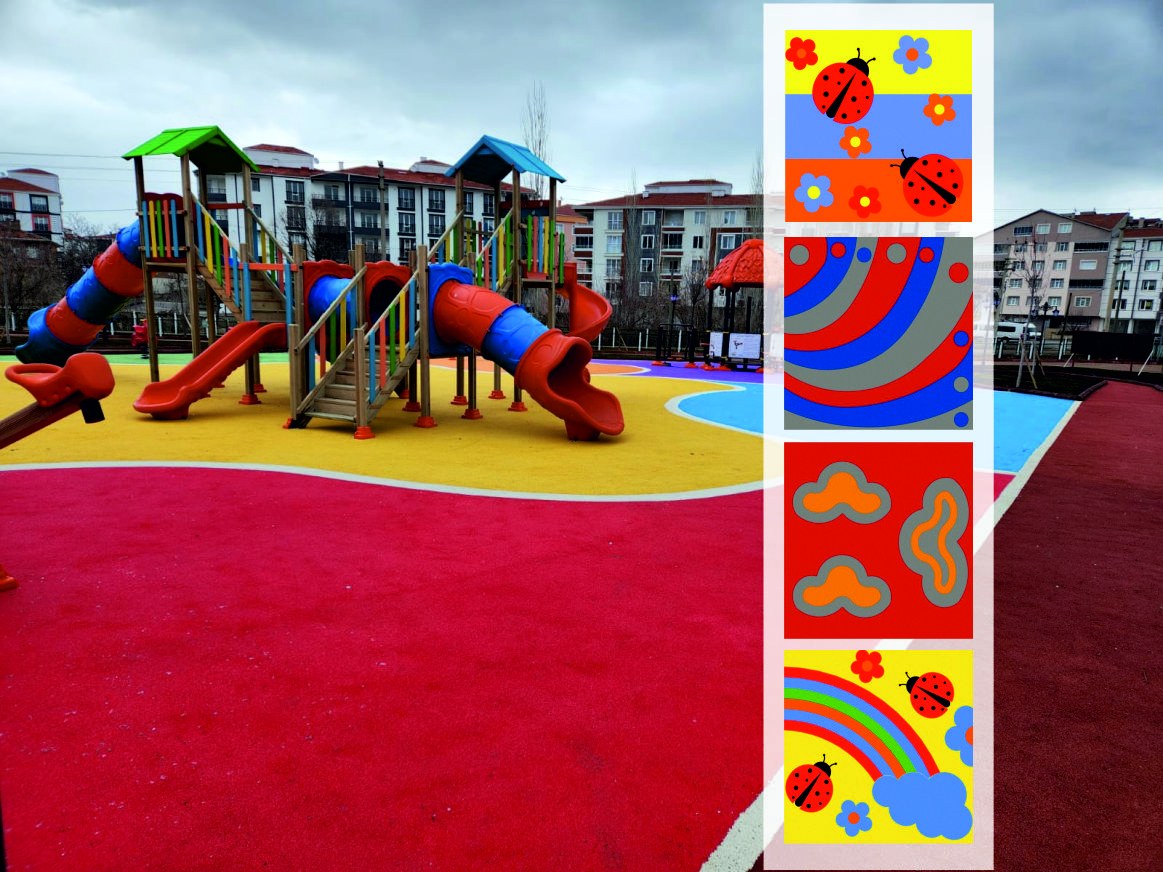 EPDM Zemin ZK110 | Çocuk Oyun Alanı Kauçuk Zemini