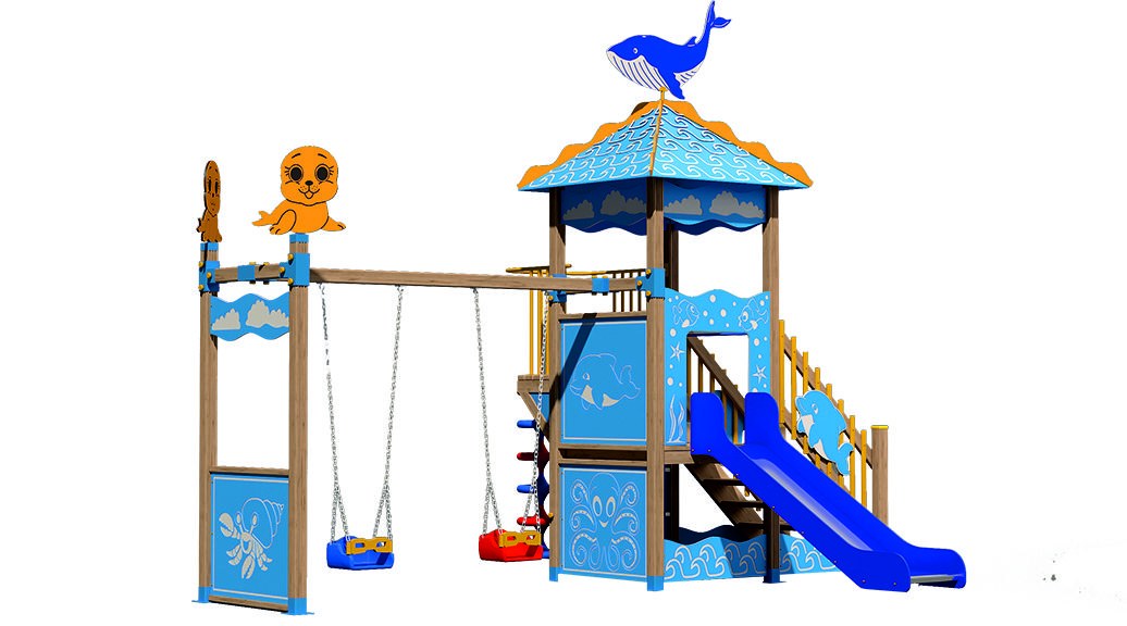 AHŞ 103 Ahşap Çocuk Oyun Parkı