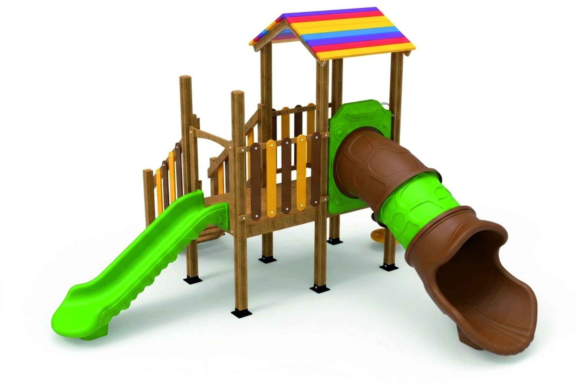 AHŞ 105 Ahşap Çocuk Oyun Parkı
