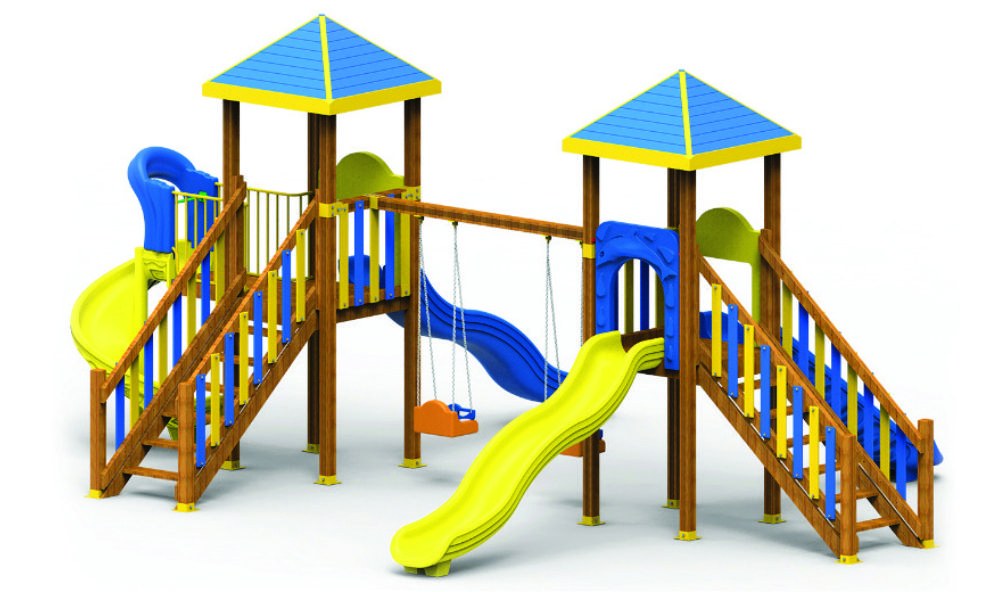 AHŞ 108 Ahşap Çocuk Oyun Parkı